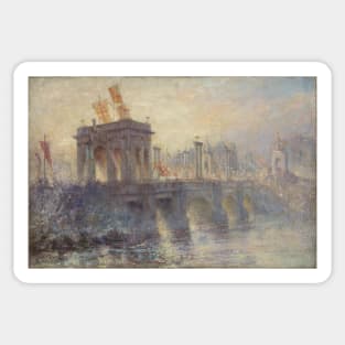 Princes Bridge - Frederick McCubbin Sticker